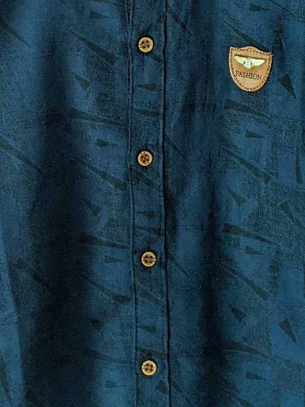 3Yrs - 13Yrs Navy Blue Casual Shirt for Boys BFS06