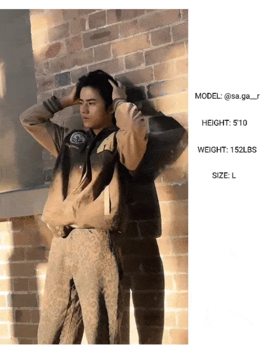 Aelfric Eden Color Block Embroidery Suede Varsity Jacket
