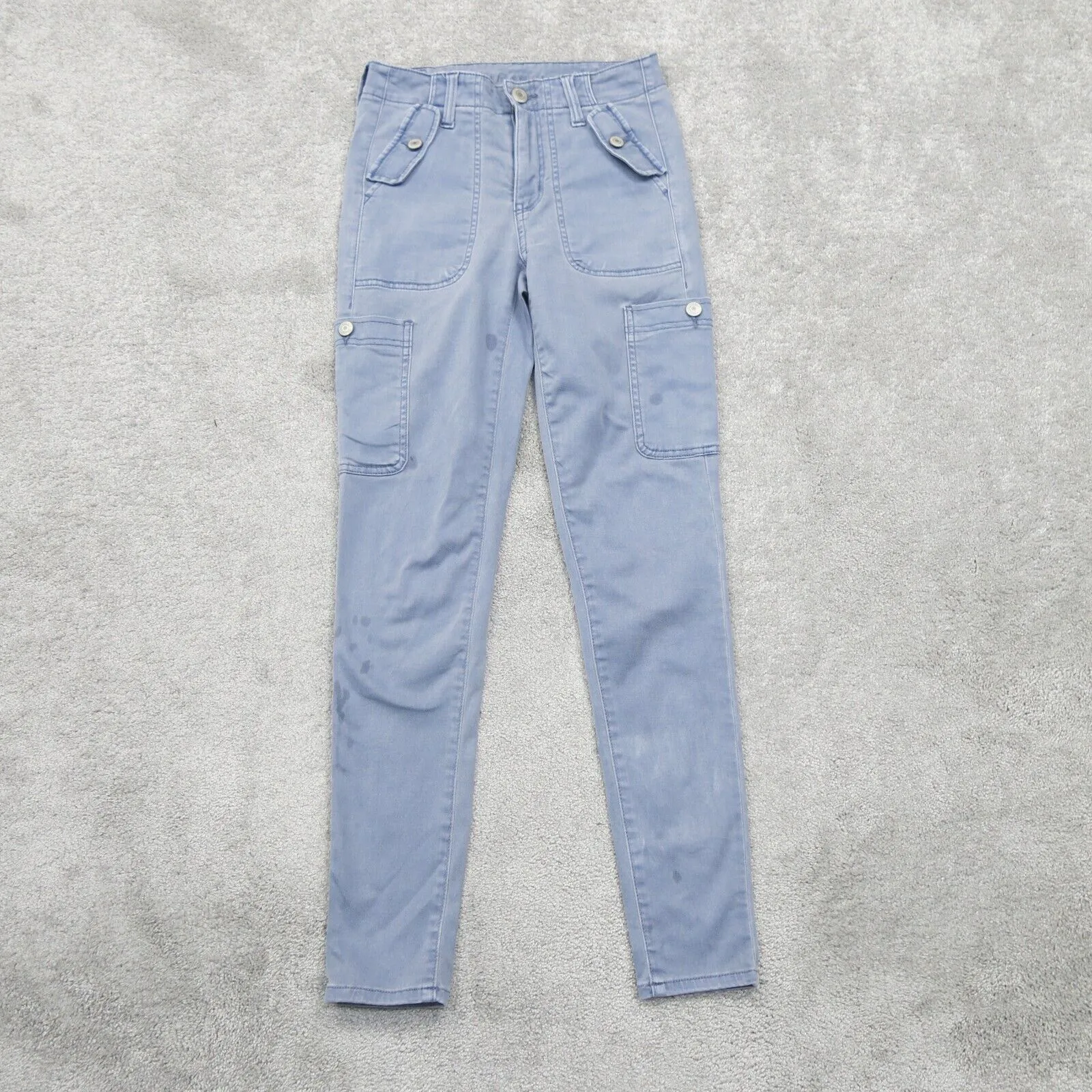 American Eagle Womens Super Stretch Skinny Leg Denim Jeans Mid Rise Blue Size 2