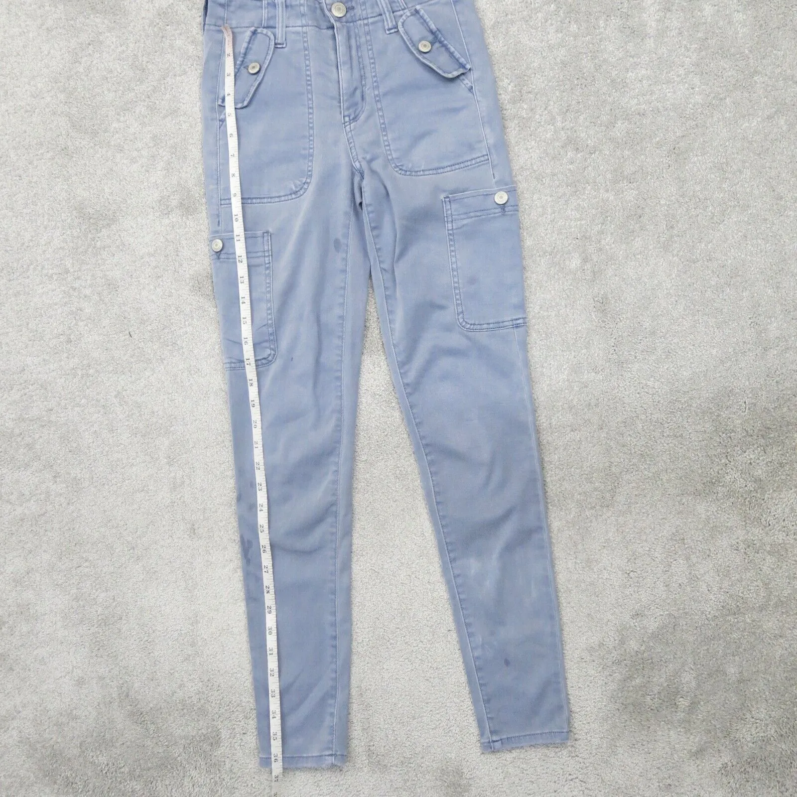 American Eagle Womens Super Stretch Skinny Leg Denim Jeans Mid Rise Blue Size 2