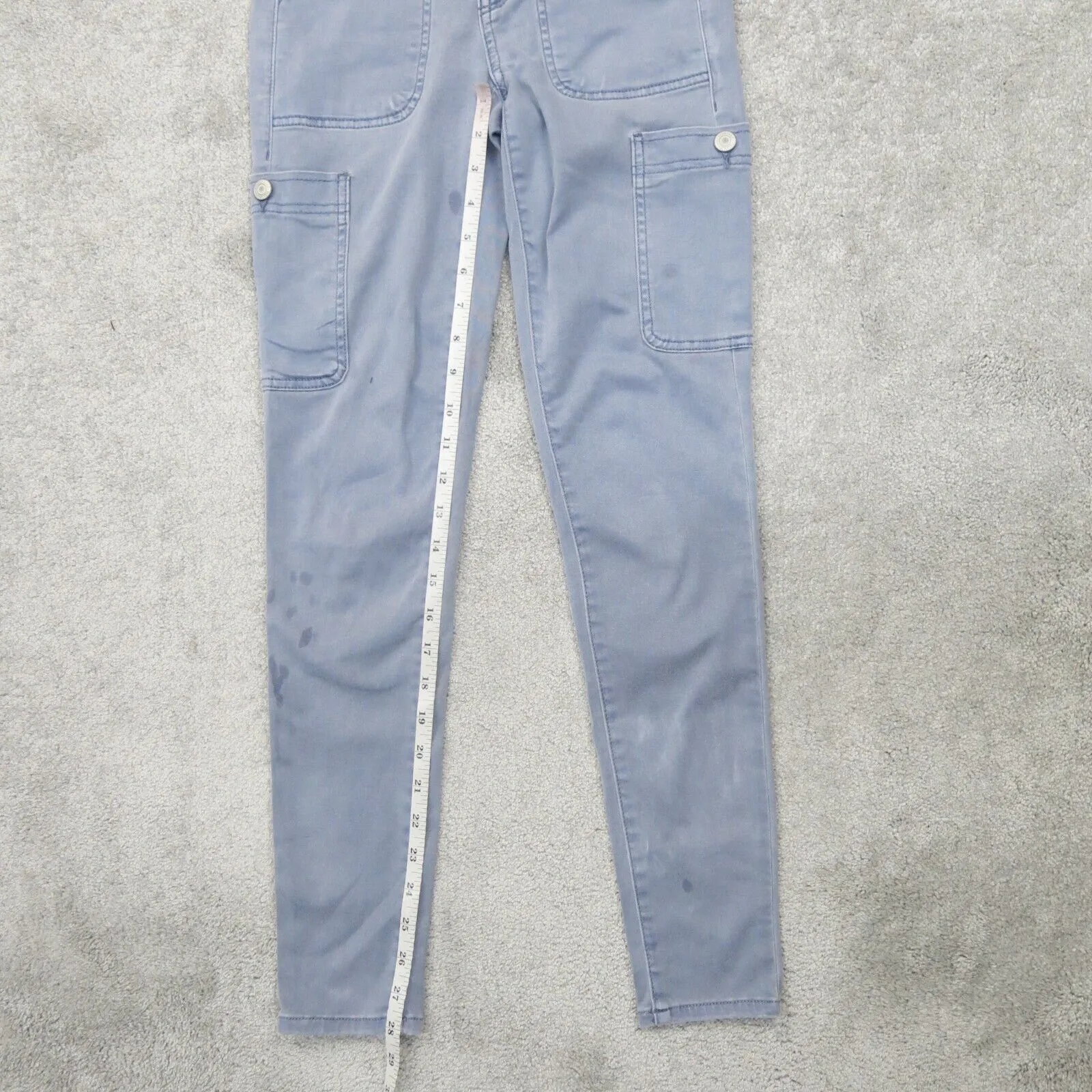 American Eagle Womens Super Stretch Skinny Leg Denim Jeans Mid Rise Blue Size 2