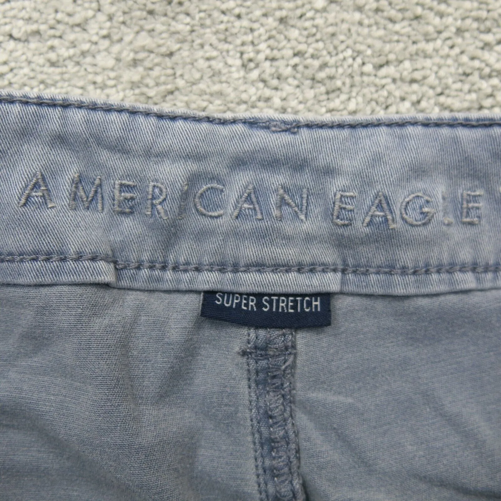 American Eagle Womens Super Stretch Skinny Leg Denim Jeans Mid Rise Blue Size 2