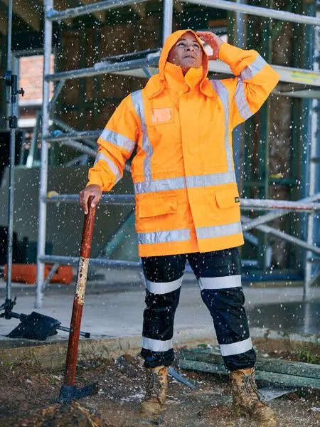 Bisley X Taped 4 in 1 Rain Jacket (BJ6974XT)-Rail Orange