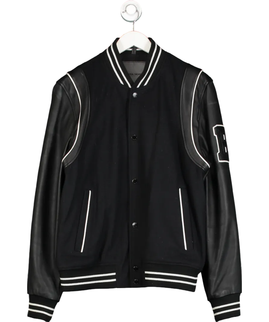 Boda Skins Black Varsity Jacket UK L