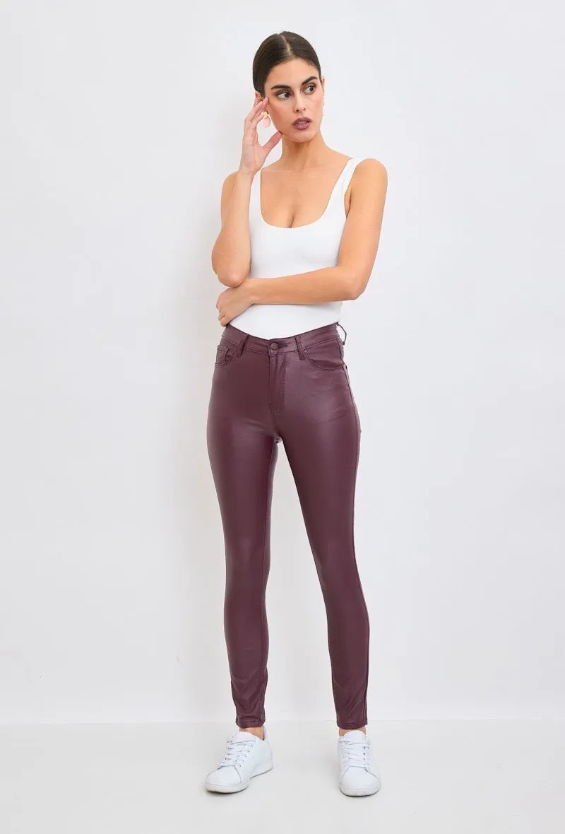 Burgundy Pu Jean