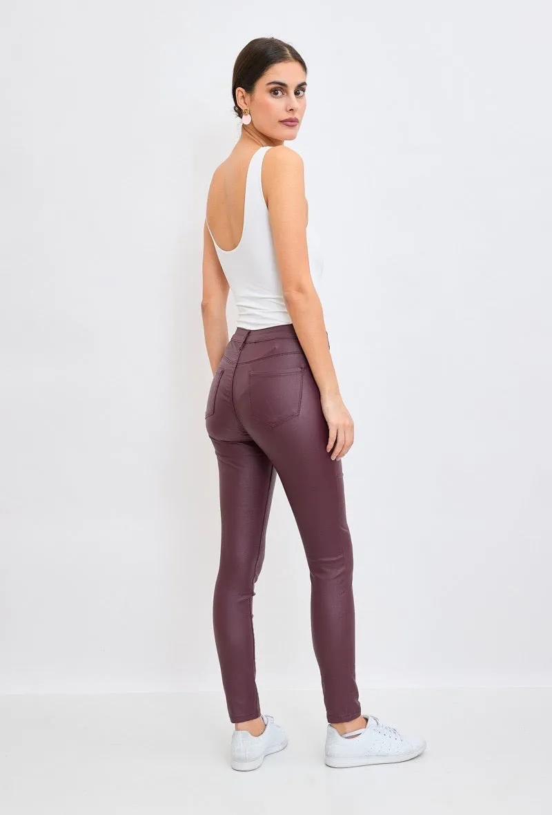 Burgundy Pu Jean