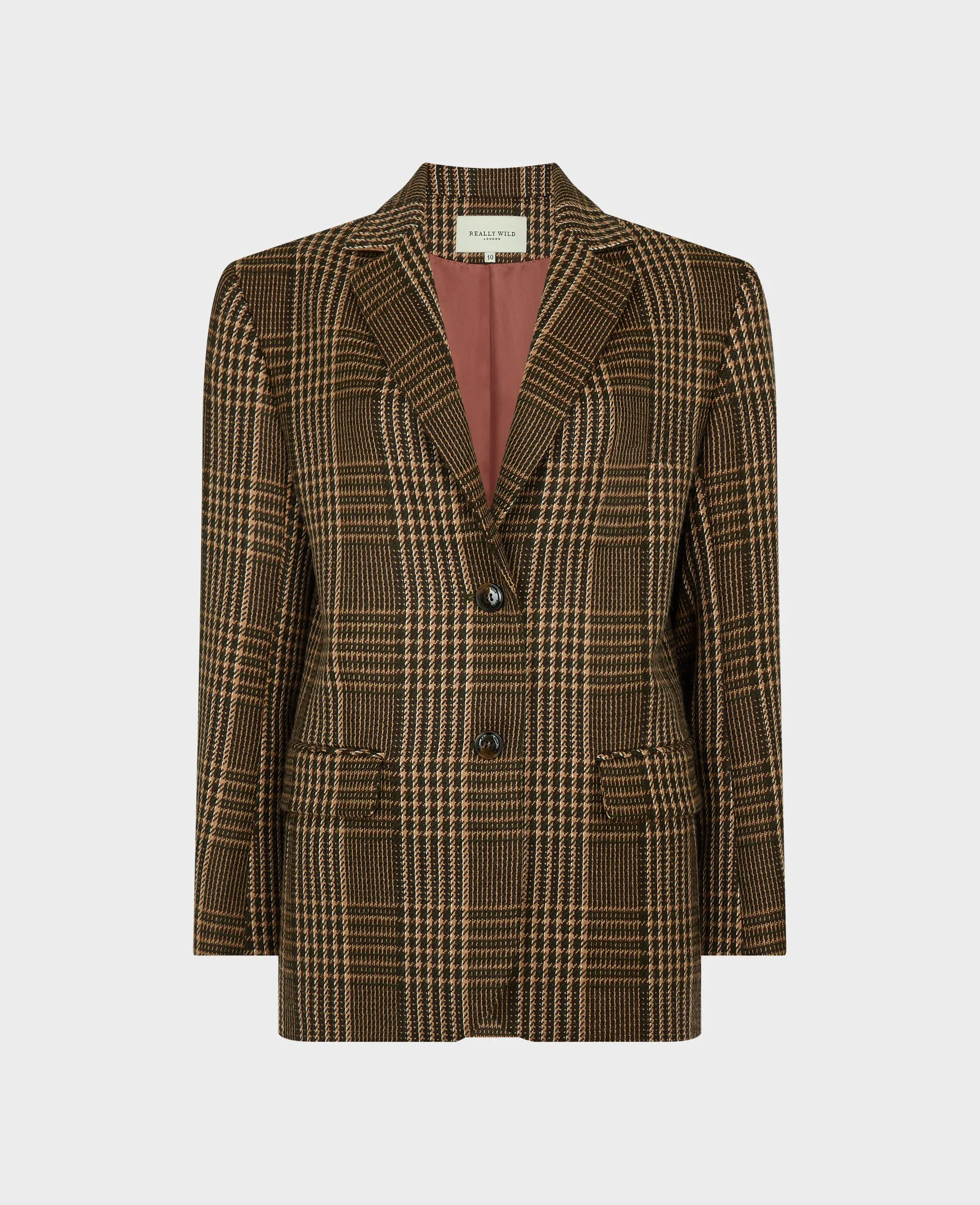 Carol Oversized Check Blazer