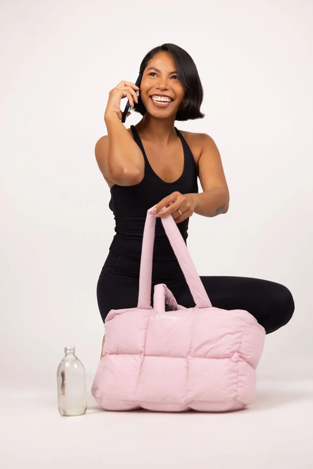CITRIN PUFFER TOTE - COTTON CANDY