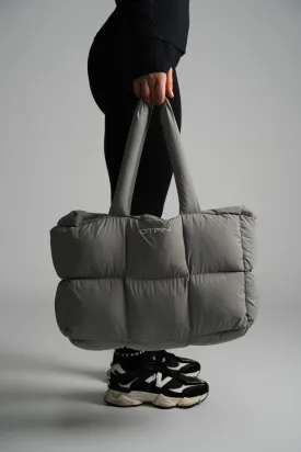 CITRIN PUFFER TOTE - GREY