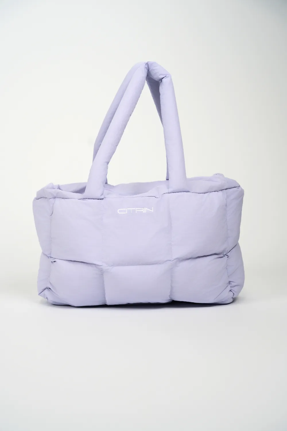 CITRIN PUFFER TOTE - PURPLE