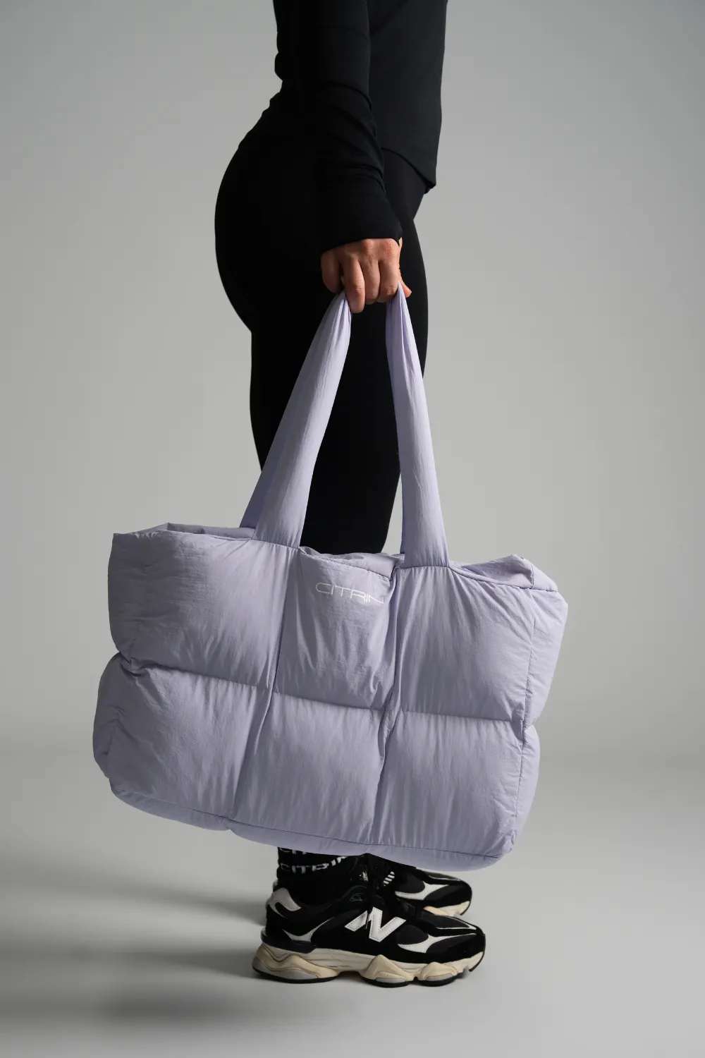CITRIN PUFFER TOTE - PURPLE
