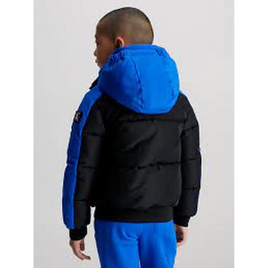 Color Block Puffer Jacket
