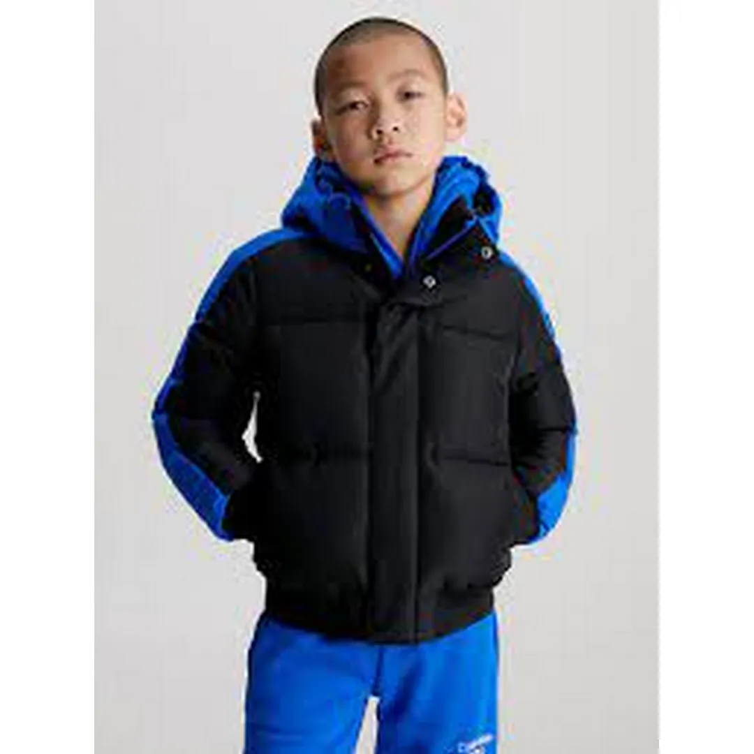 Color Block Puffer Jacket