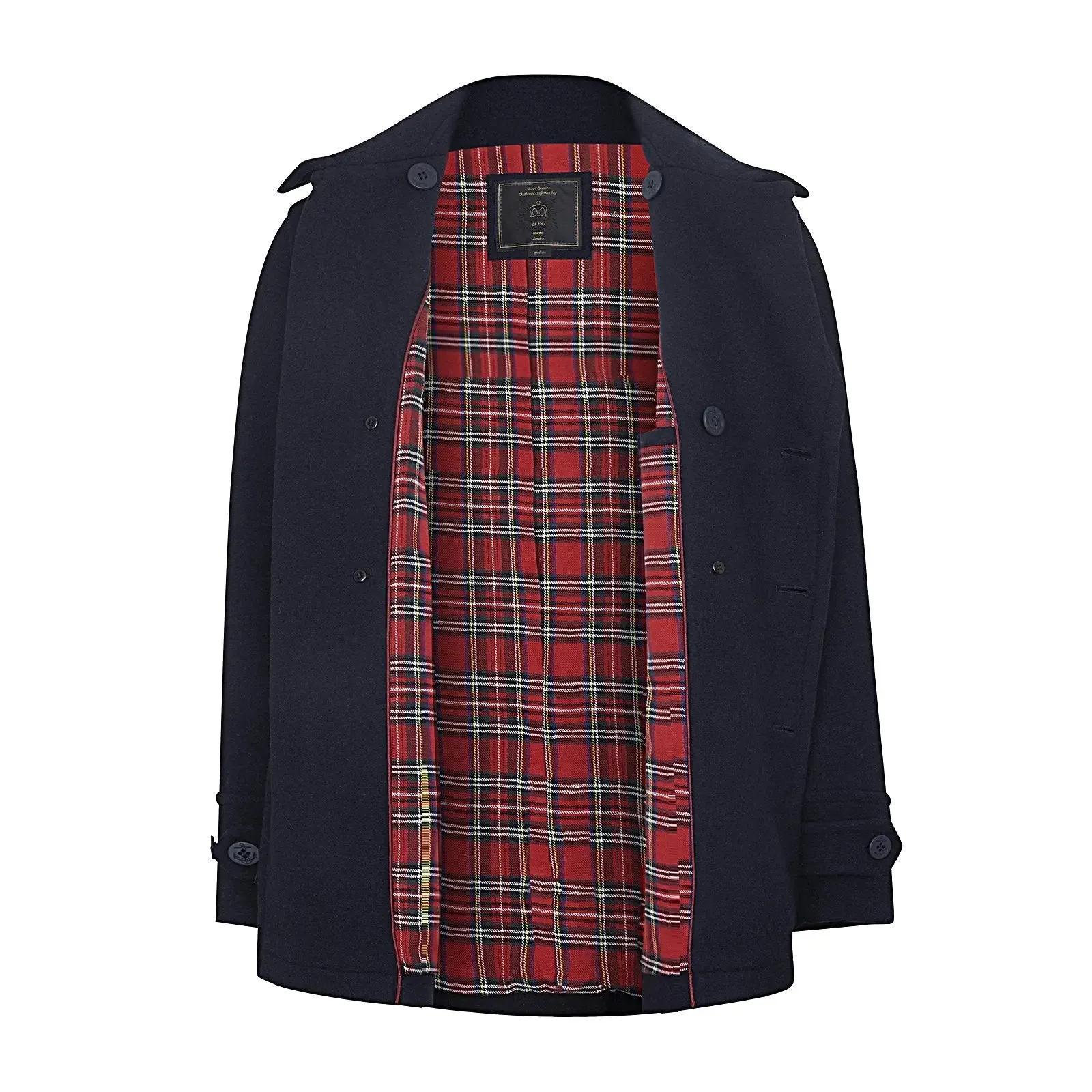 Doyle Pea Coat - Dark Navy