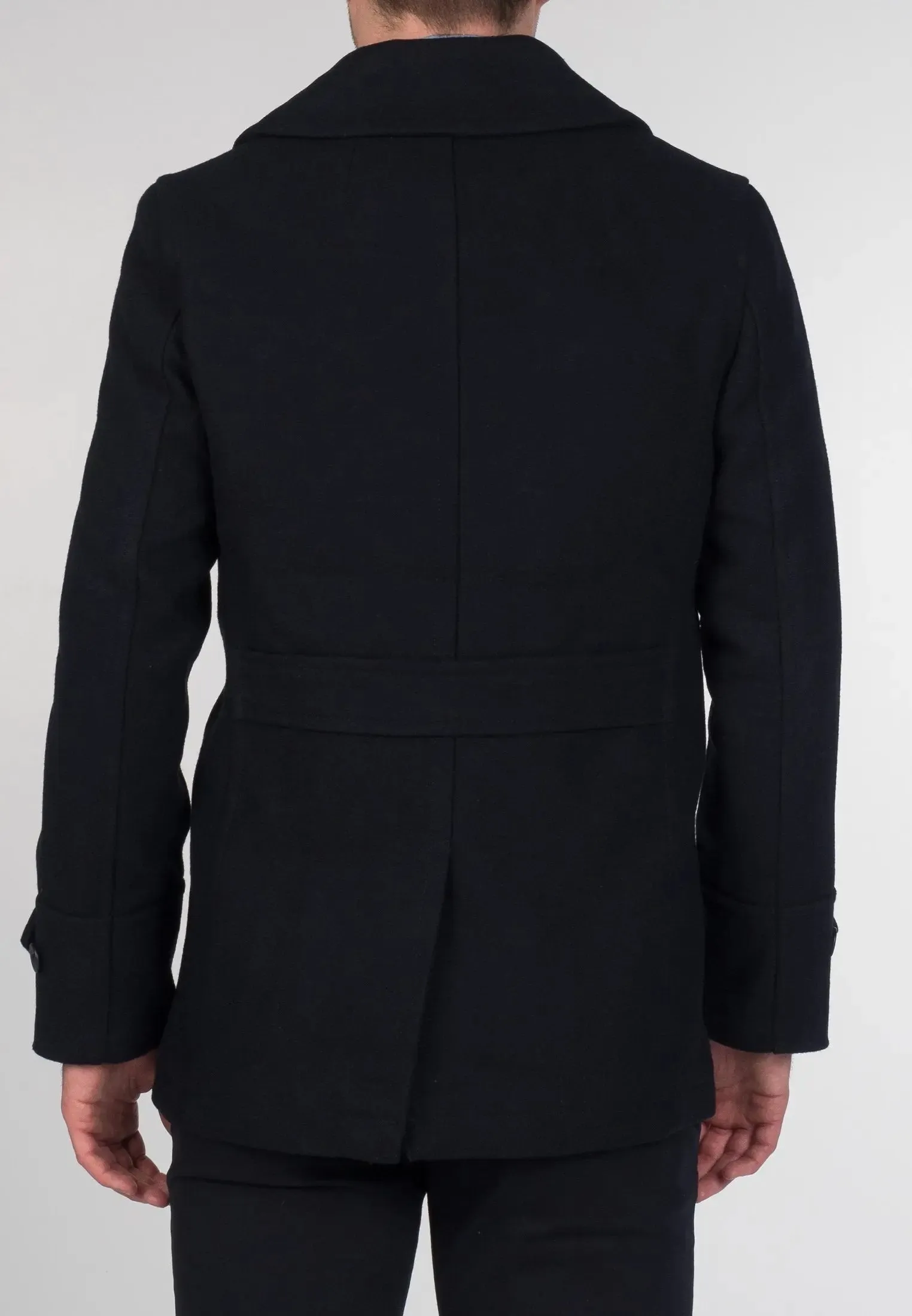 Doyle Pea Coat - Dark Navy