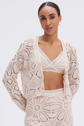 FLOWER CROCHET JACKET