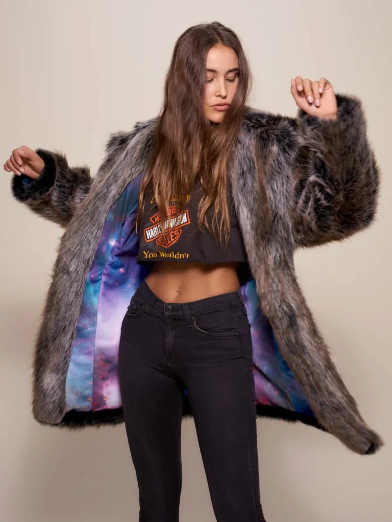 Grey Wolf Galaxy Classic Collector Edition Faux Fur Coat | Women's