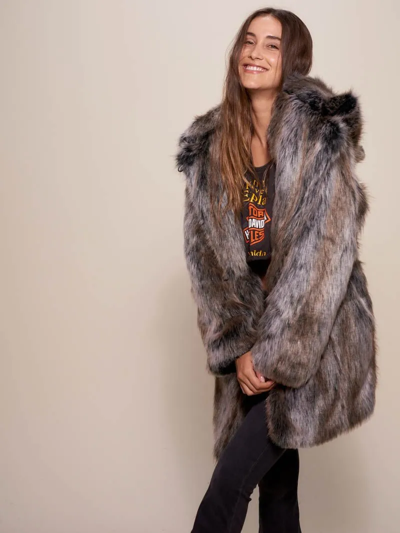 Grey Wolf Galaxy Classic Collector Edition Faux Fur Coat | Women's
