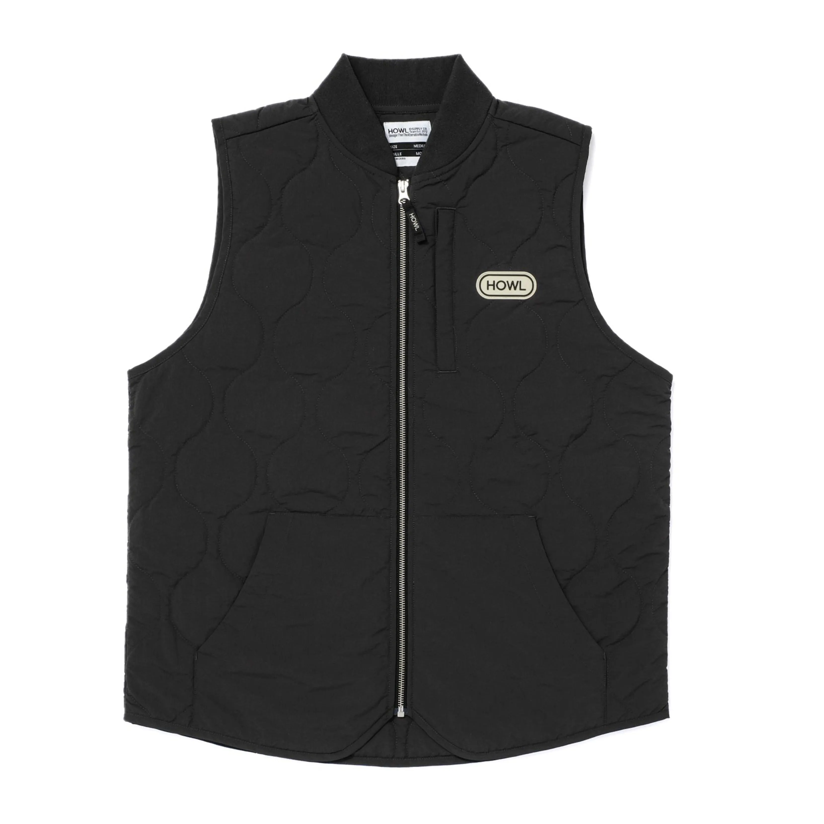Howl Onion Quilted Vest - Black