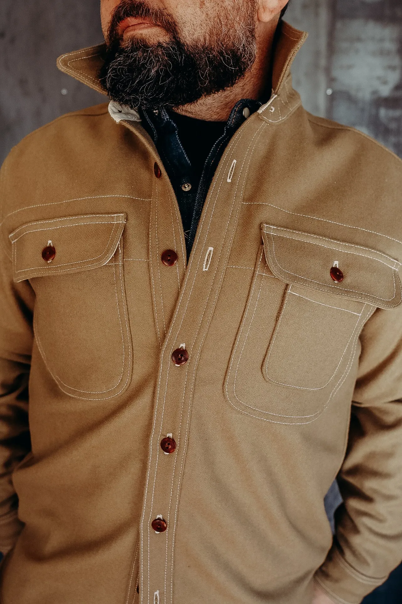 Huntsman Overshirt- Camel