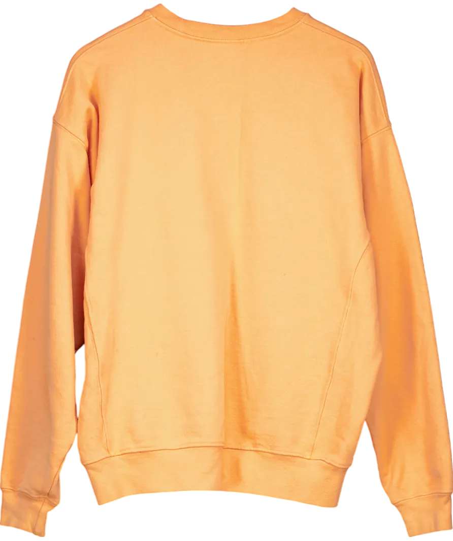 Kith x Russell Athletic Orange Varsity Logo Crewneck Sweatshirt UK S