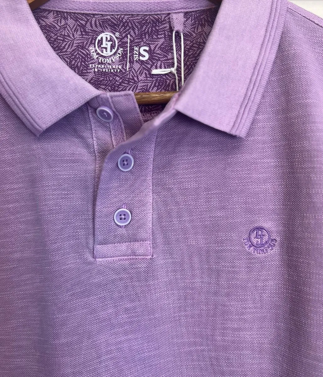 Lilac Men's TT Cotton Polo Shirt