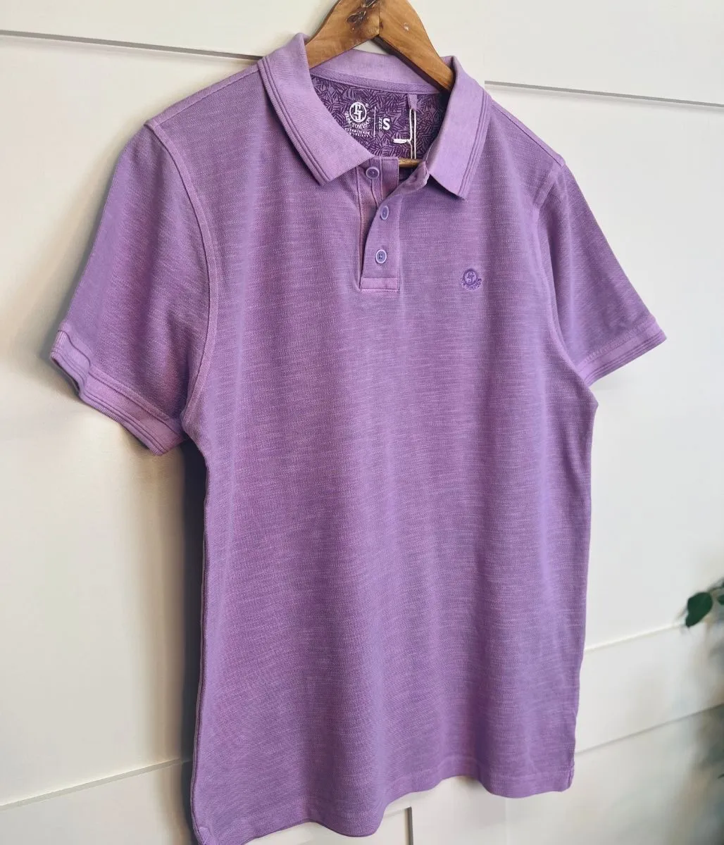 Lilac Men's TT Cotton Polo Shirt