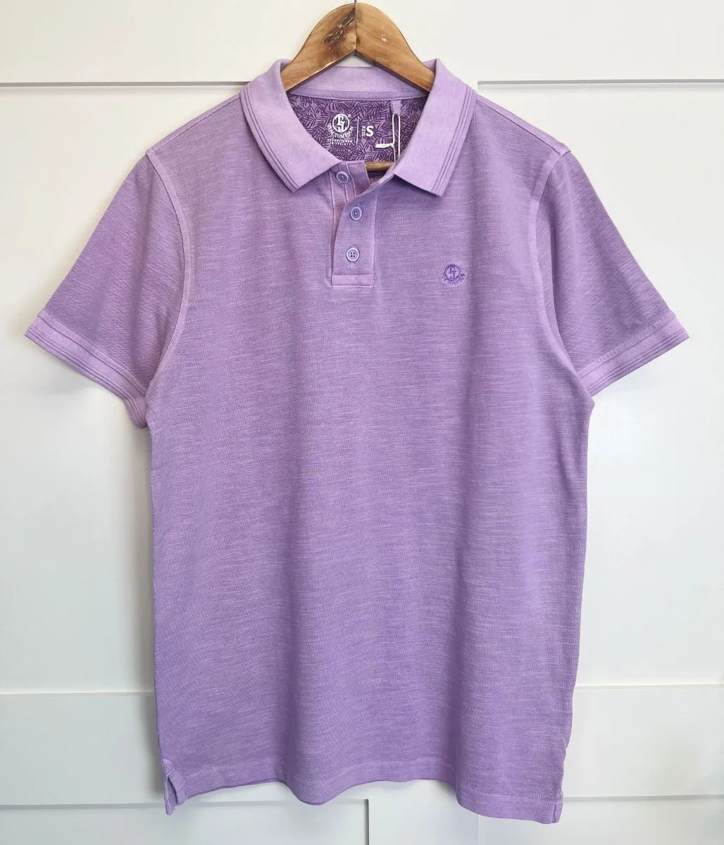 Lilac Men's TT Cotton Polo Shirt
