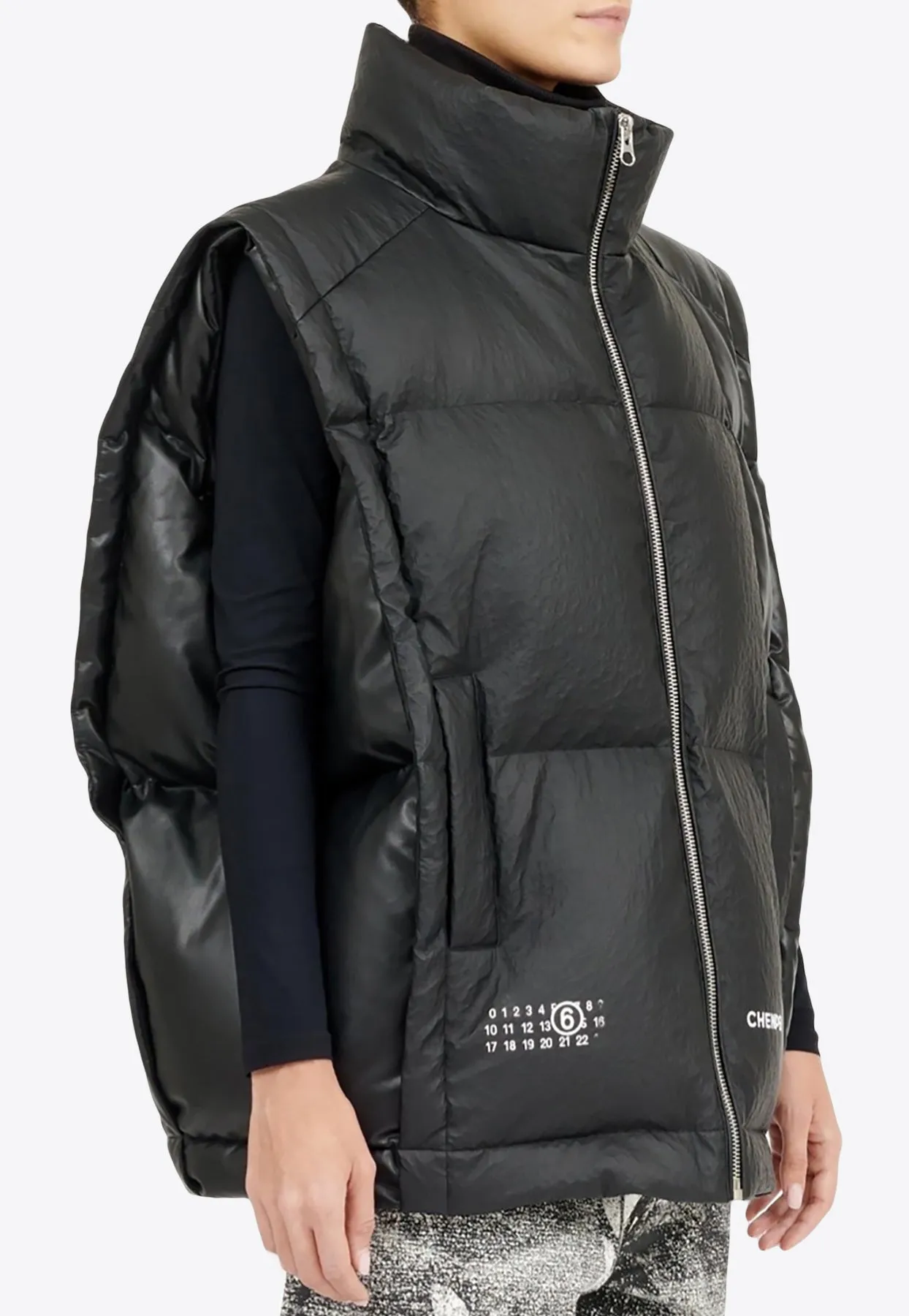 Logo Oversized Puffer Vest