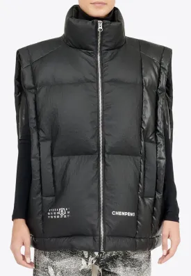 Logo Oversized Puffer Vest