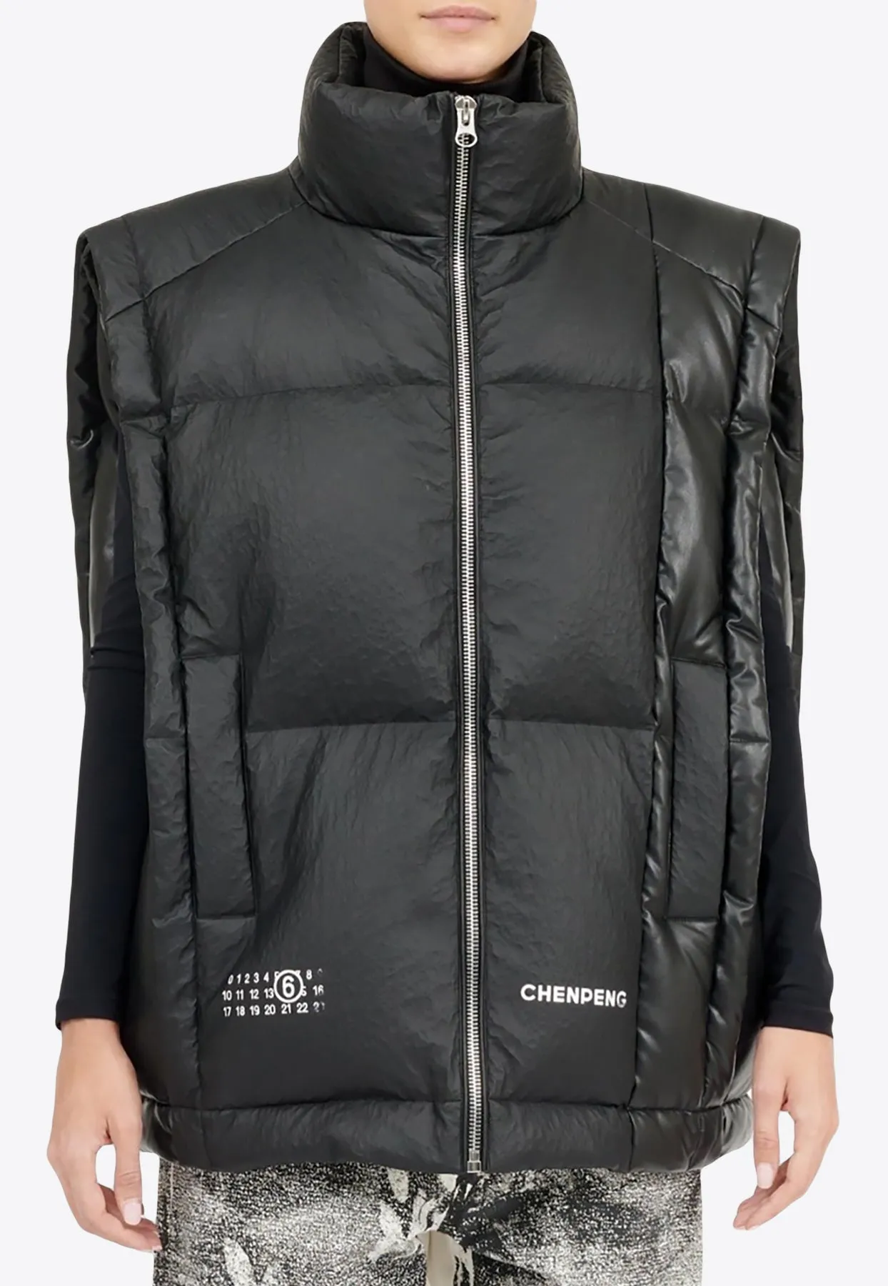 Logo Oversized Puffer Vest
