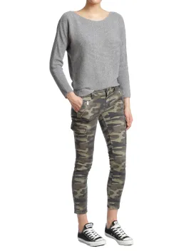 Mavi Women's Juliette Size 26/27 Camouflage Mid Rise Skinny Cargo Pants