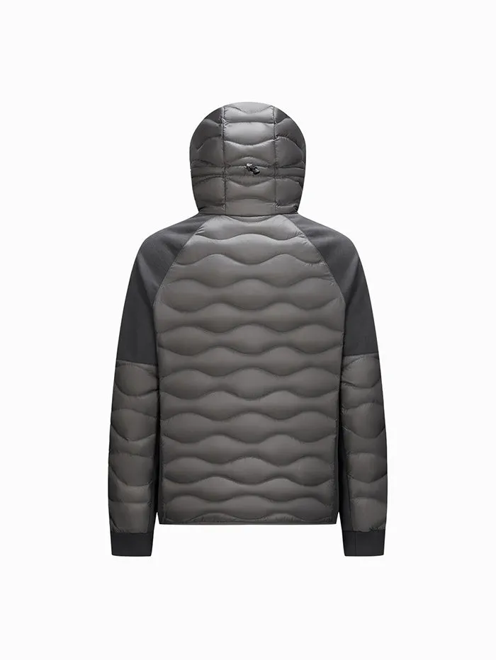 Men's Contrast Colored Puffer Jacket