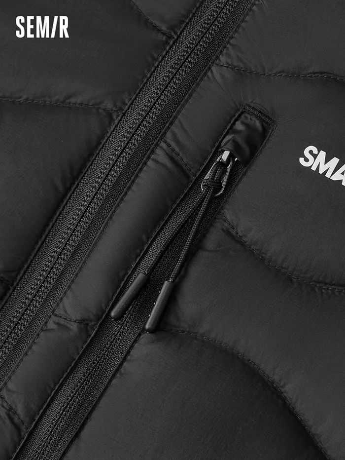 Men's Contrast Colored Puffer Jacket