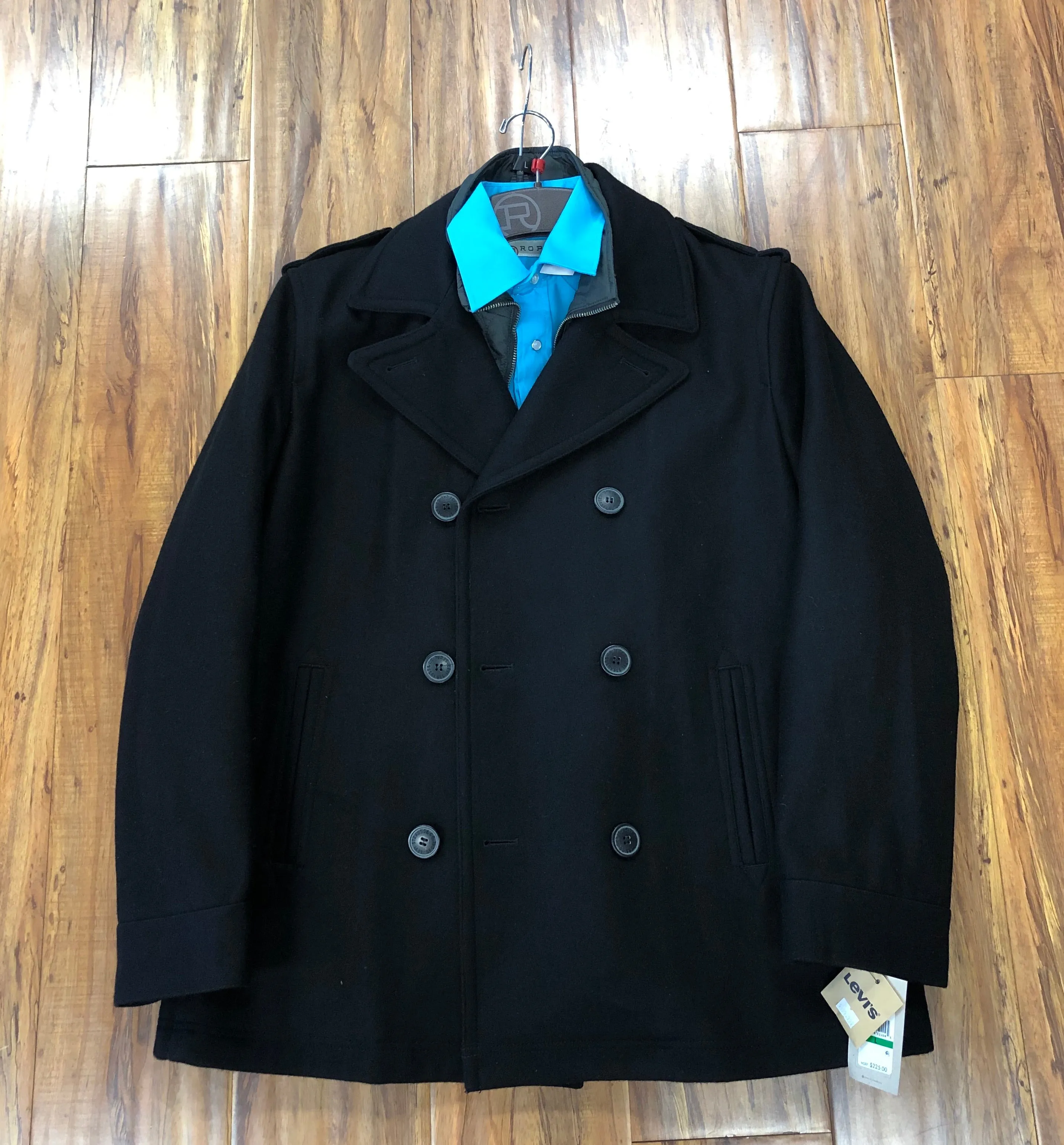 Men's Double-Breasted Pea Coat