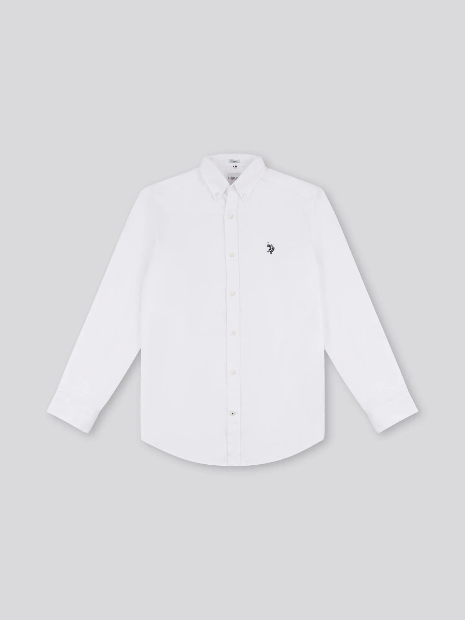 Mens Peached Oxford Shirt in Bright White