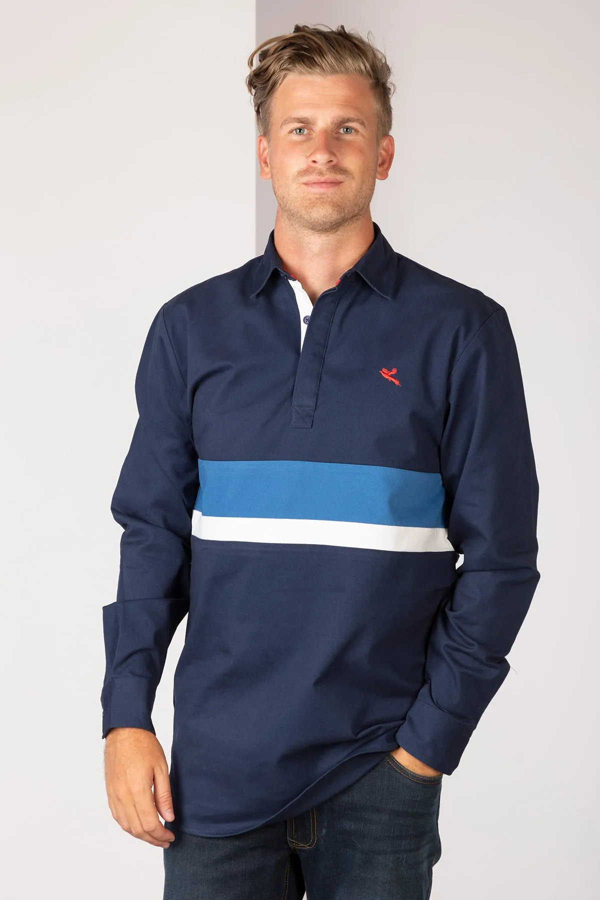 Men's Stripe Deck Shirt - Beadlam