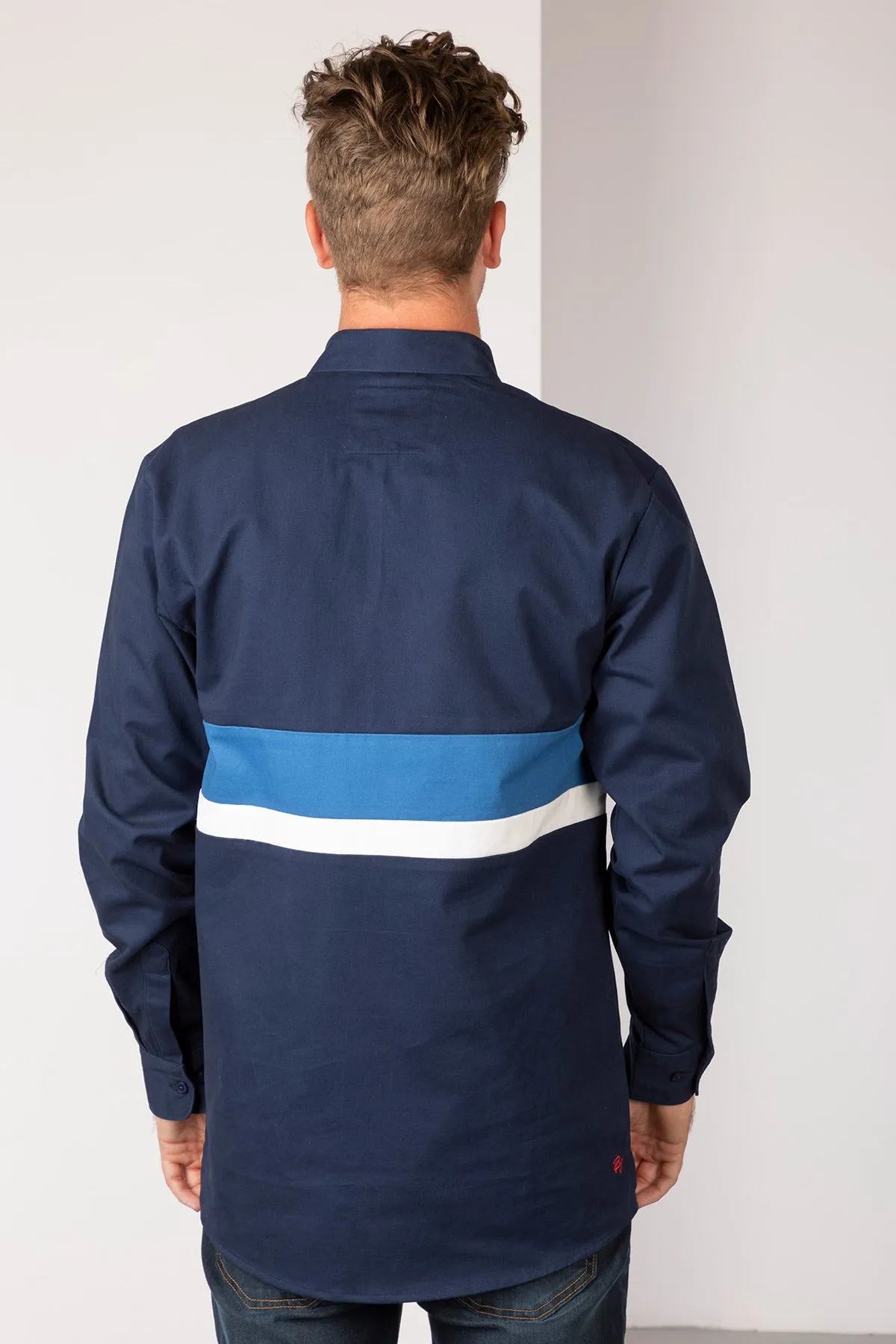 Men's Stripe Deck Shirt - Beadlam