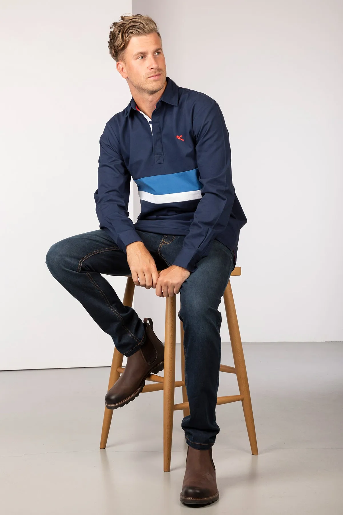 Men's Stripe Deck Shirt - Beadlam