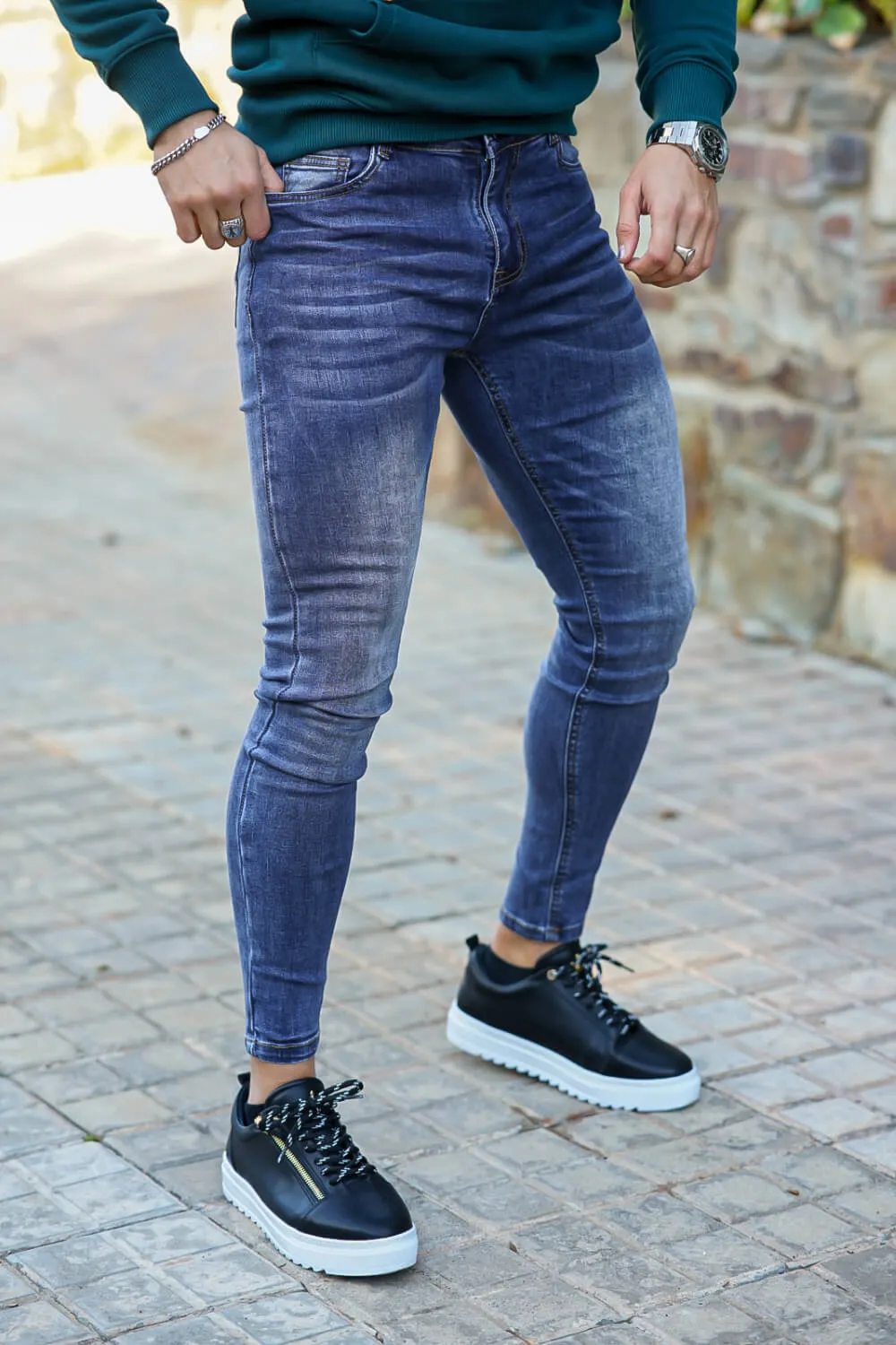 Men's Super Skinny Blue Jean