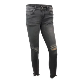 Mia Grey Cropped Jeans