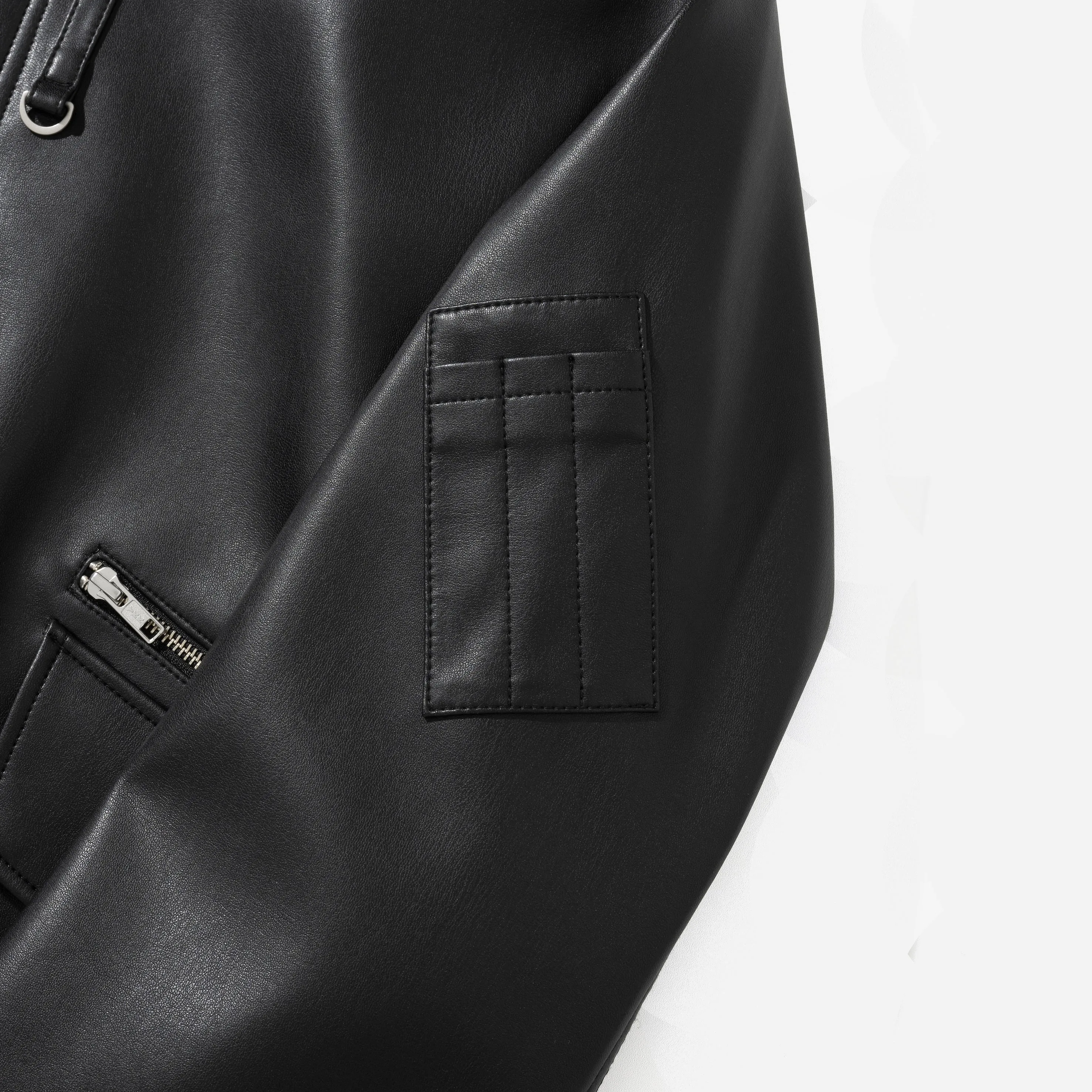 MK3 VEGAN LEATHER JACKET - BLACK