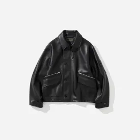 MK3 VEGAN LEATHER JACKET - BLACK