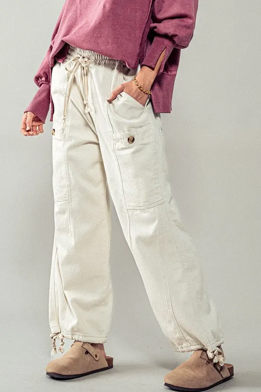 NEW! Urban Flex Cargo Pants in Cream