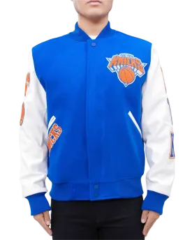 New York Knicks Royal Blue Varsity Jacket