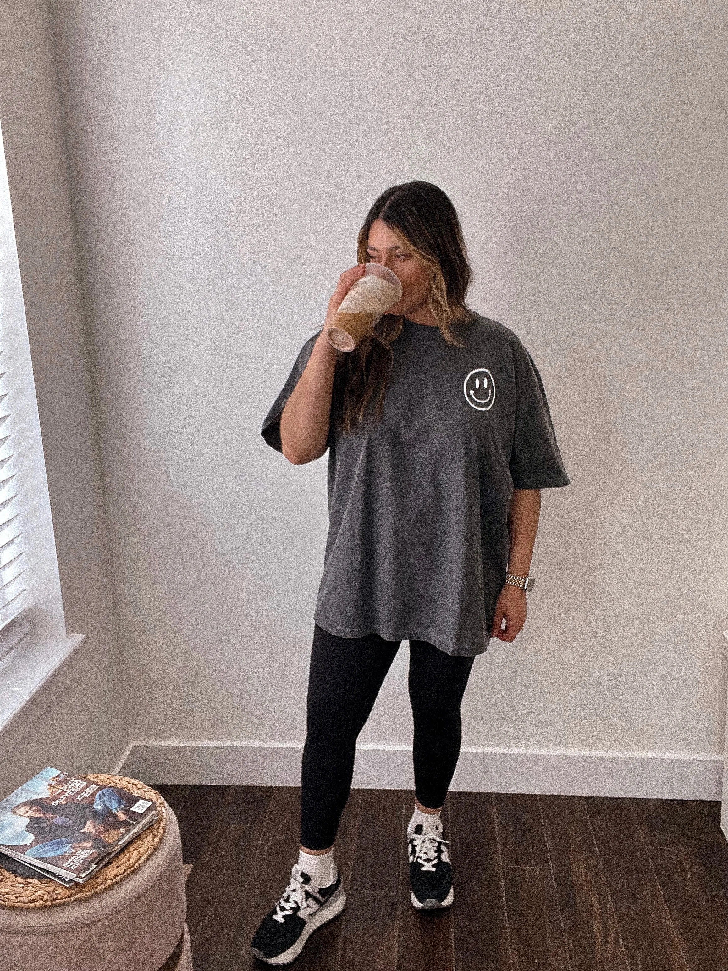 NOT IN THE MOOD oversized graphic tee