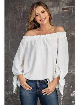 Off Shoulder Woven Top