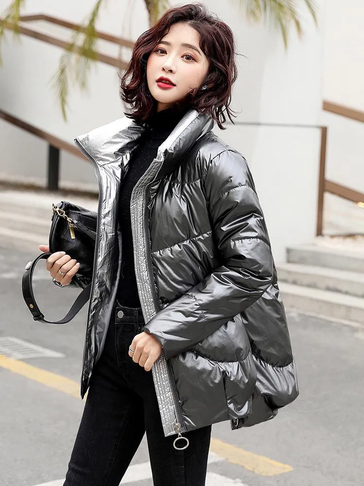 Padded PU Shearling Jacket