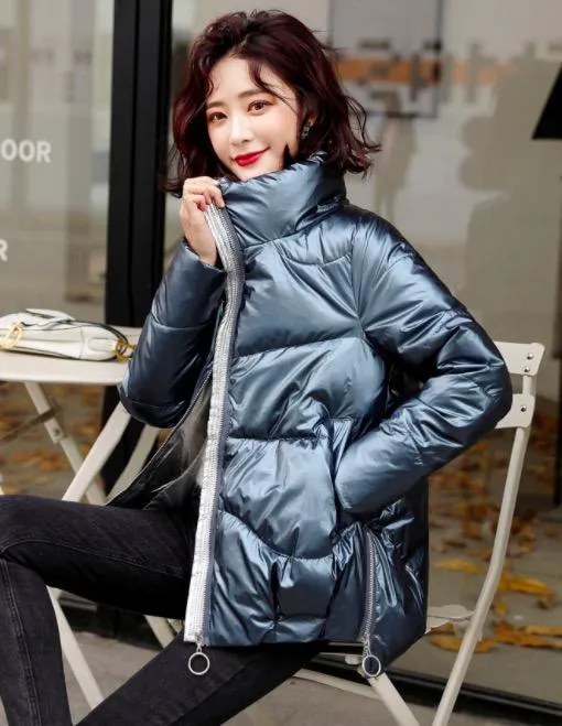 Padded PU Shearling Jacket