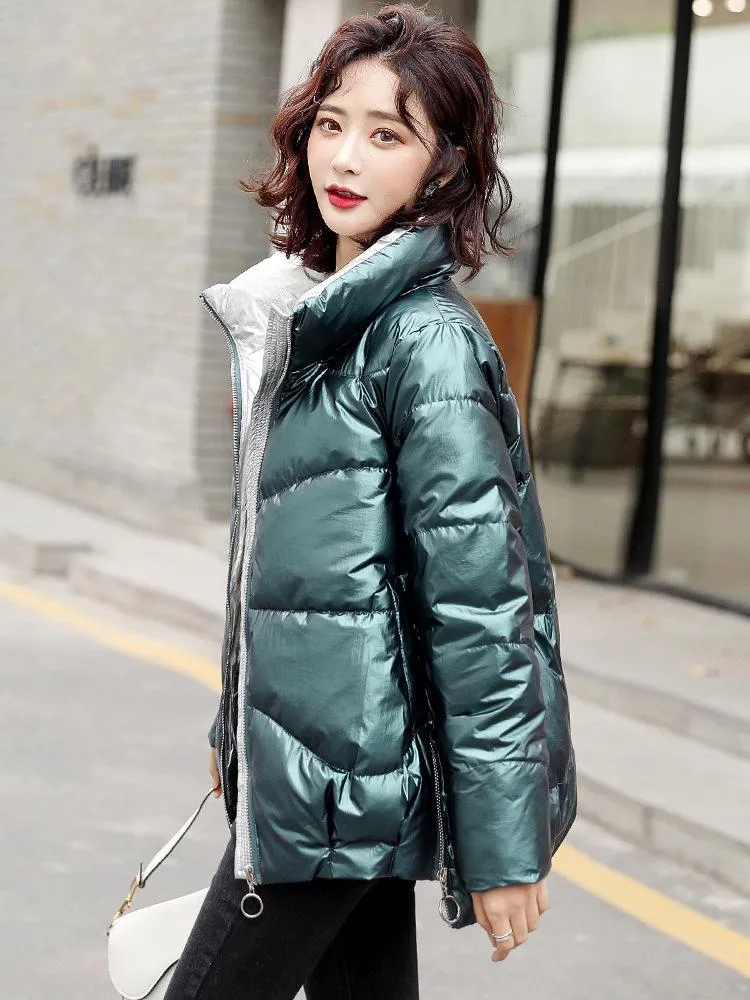 Padded PU Shearling Jacket